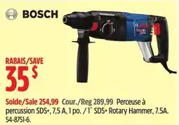 Canadian Tire BOSCH 1˝ SDS+ Rotary Hammer, 7.5A offer