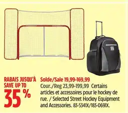 Canadian Tire Selected Sherwood Street Hockey Equipment and Accessories offer