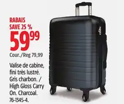Canadian Tire High Gloss Carry On Charcoal offer