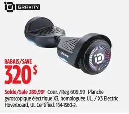 Canadian Tire X3 Electric Hoverboard, UL Certified offer
