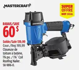 Canadian Tire 13⁄4˝ Coil Roofing Nailer offer
