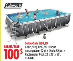 Canadian Tire Rectangular Pool offer