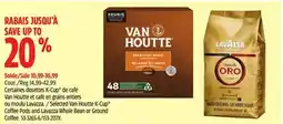 Canadian Tire K-Cup Coffee Pods and Lavazza Whole Bean or Ground Coffee offer