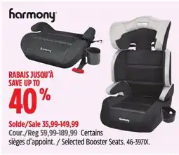 Canadian Tire Selected Harmony Booster Seats offer
