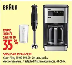 Canadian Tire Braun Selected Braun Kitchen Appliances offer