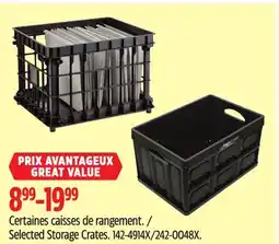 Canadian Tire Selected Mastercraft Storage Crates offer