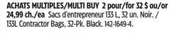 Canadian Tire 133L Contractor Bags, 32-Pk offer