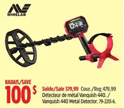 Canadian Tire Mine lab Vanquish 440 Metal Detector offer