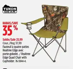 Canadian Tire Yukon Gear Edge Quad Chair with Cupholder offer
