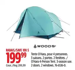 Canadian Tire O'Hara 4-Person Tent offer
