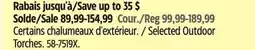 Canadian Tire Selected Outdoor Torches offer