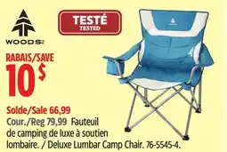 Canadian Tire WOODS Deluxe Lumbar Camp Chair offer