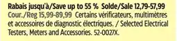 Canadian Tire Selected Electrical Testers, Meters and Accessories offer
