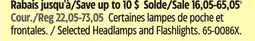 Canadian Tire Selected Headlamps and Flashlights offer