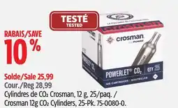 Canadian Tire Crosman 12g CO2 Cylinders, 25-Pk offer