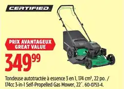 Canadian Tire 174cc 3-in-1 Self-Propelled Gas Mower, 22˝ offer