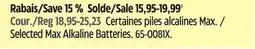 Canadian Tire Selected Max Alkaline Batteries offer