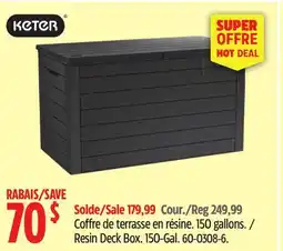 Canadian Tire KETER Resin Deck Box offer