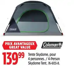 Canadian Tire Coleman 4-Person Skydome Tent offer