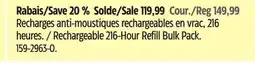 Canadian Tire Rechargeable 216-Hour Refill Bulk Pack offer