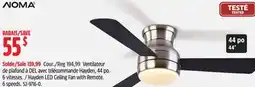 Canadian Tire NOMA Hayden LED Ceiling Fan with Remote. 6 speeds offer