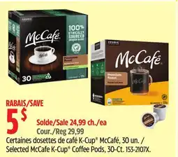 Canadian Tire Selected McCafe K-Cup Coffee Pods offer