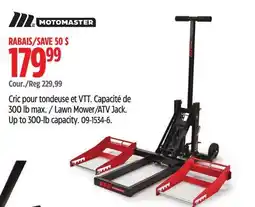 Canadian Tire Motomaster Lawn Mower/ATV Jack. Up to 300-lb capacity offer