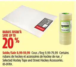Canadian Tire Selected Hockey Tape and Street Hockey Accessories offer