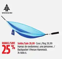 Canadian Tire Hamac de randonneur, une personne offer