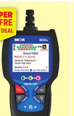 Canadian Tire 3030RS OBD2 Code Reader offer