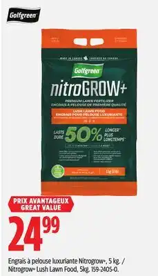 Canadian Tire Nitrogrow+ Lush Lawn Food, 5kg offer