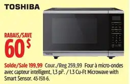Canadian Tire Toshiba 1.3 Cu-Ft Microwave with Smart Sensor offer