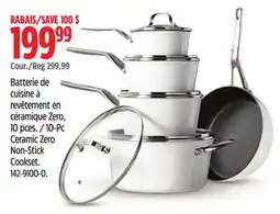 Canadian Tire The Rock 10-Pc Ceramic Zero Non-Stick Cookset offer