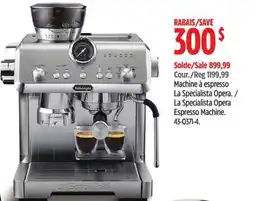 Canadian Tire La Specialista Opera Espresso Machine offer
