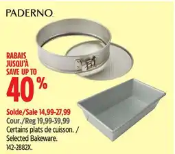 Canadian Tire Paderno Selected Bakeware offer