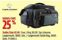 Canadian Tire Evolution Largemouth Tackle Bag offer