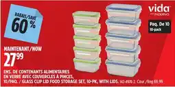 Canadian Tire vida PADERNO GLASS CLIP LID FOOD STORAGE SET offer