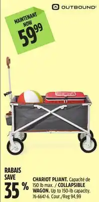 Canadian Tire OUTBOUND COLLAPSIBLE WAGON offer