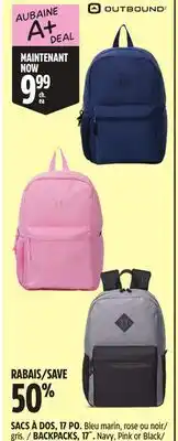 Canadian Tire OUTBOUND BACKPACKS, 17˝ offer