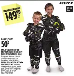 Canadian Tire RISING STAR YOUTH HOCKEY PROTECTIVE KIT offer