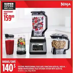 Canadian Tire NINJA 1400W PROFESSIONAL PLUS KITCHEN SYSTEM WITH AUTO-IQ offer