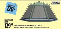 Canadian Tire Coleman INSTANT SCREEN HOUSE offer