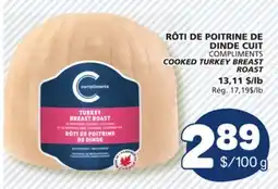 Marché Bonichoix COMPLIMENTS COOKED TURKEY BREAST ROAST offer