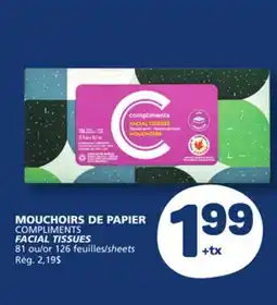 Marché Bonichoix COMPLIMENTS FACIAL TISSUES offer