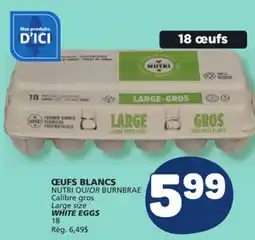Marché Bonichoix NUTRI OR BURNBRAE WHITE EGGS offer
