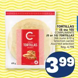 Marché Bonichoix COMPLIMENTS (6 or 10) TORTILLAS offer