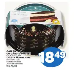 Marché Bonichoix LAURA SECORD CAKE OR MOUSSE CAKE offer