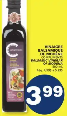 Marché Bonichoix COMPLIMENTS BALSAMIC VINEGAR OF MODENA offer