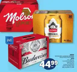 Marché Bonichoix BUDWEISER, SLEEMAN ORIGINAL OR MOLSON EXPORT BEER offer