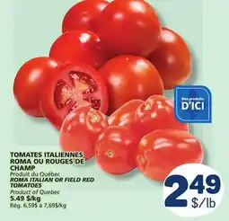 Marché Bonichoix ROMA ITALIAN OR FIELD RED TOMATOES offer